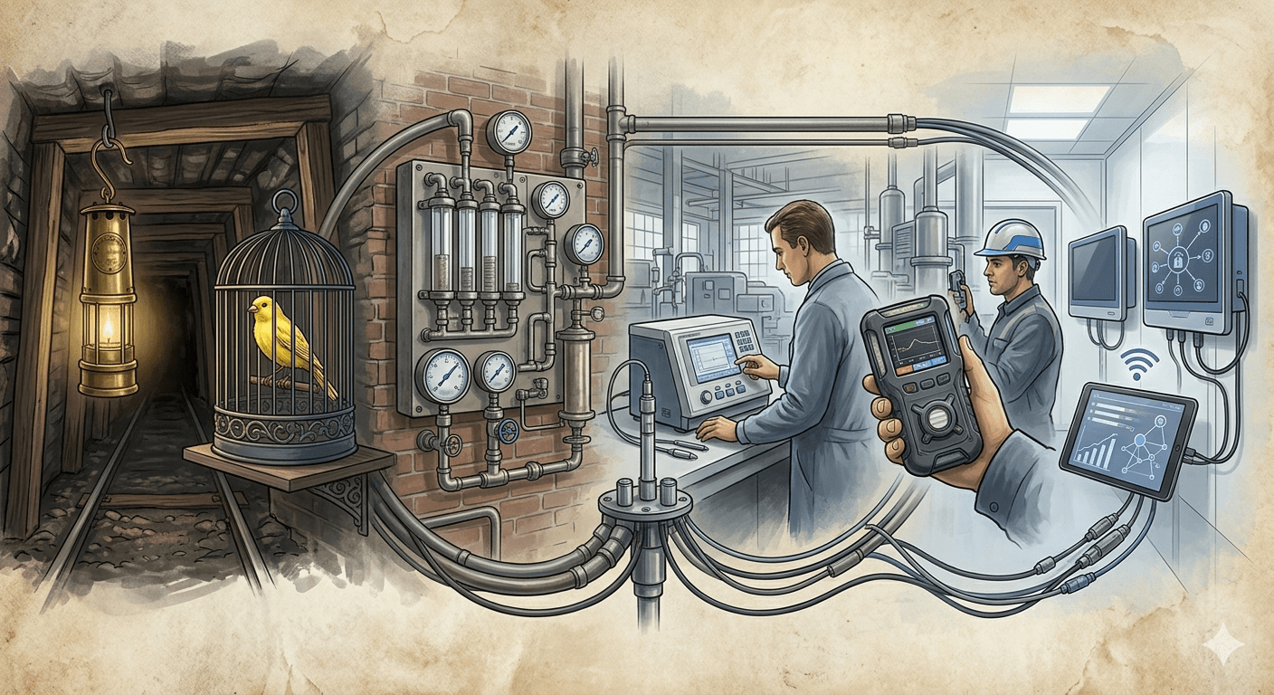 История появления газоанализаторов. От канареек до современных приборов